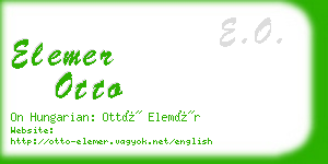 elemer otto business card